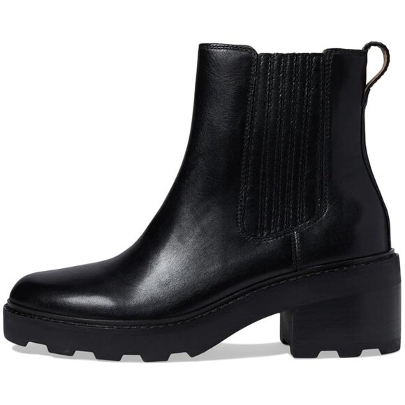 NEW Madewell The Gwenda Platform Ankle Boot Leather BLACK SIZE 8.5/100%AUTHENTIC - Picture 4 of 5